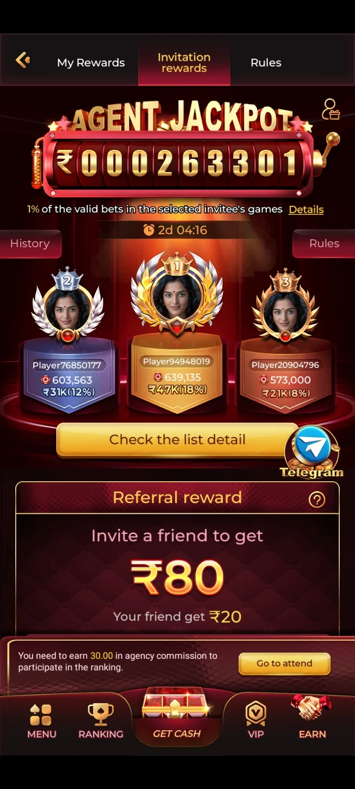 in7 game refer and earn
